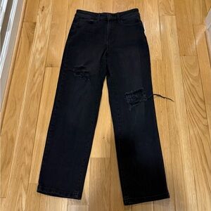 SO Women's Black Straight Leg Jeans